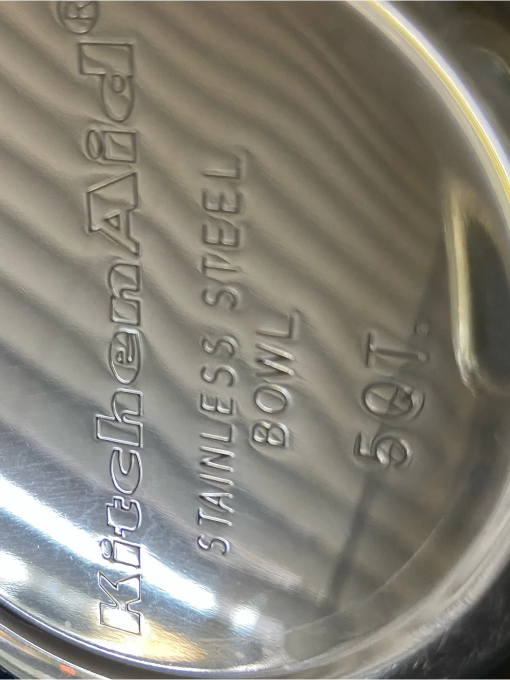 KitchenAid Genuine 5 Qt Stainless Steel Mixer Bowl w Handle Replacement